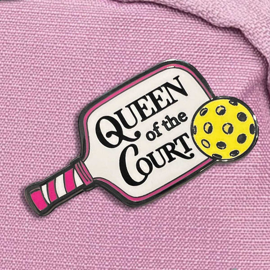 Queen of the Court Pickleball Pin